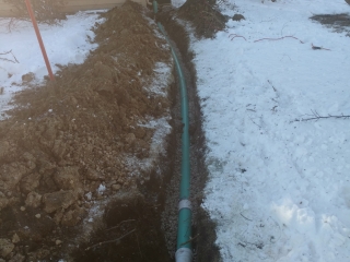 30 foot sump pump line